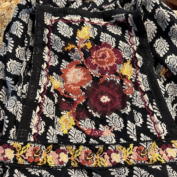 Anthro embroidered jumpsuit! So so cute. This is so boho and comfy! Never worn! - Picture 3 of 3